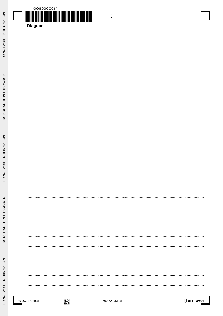 9702 / 52 question 1, page 2 of 3