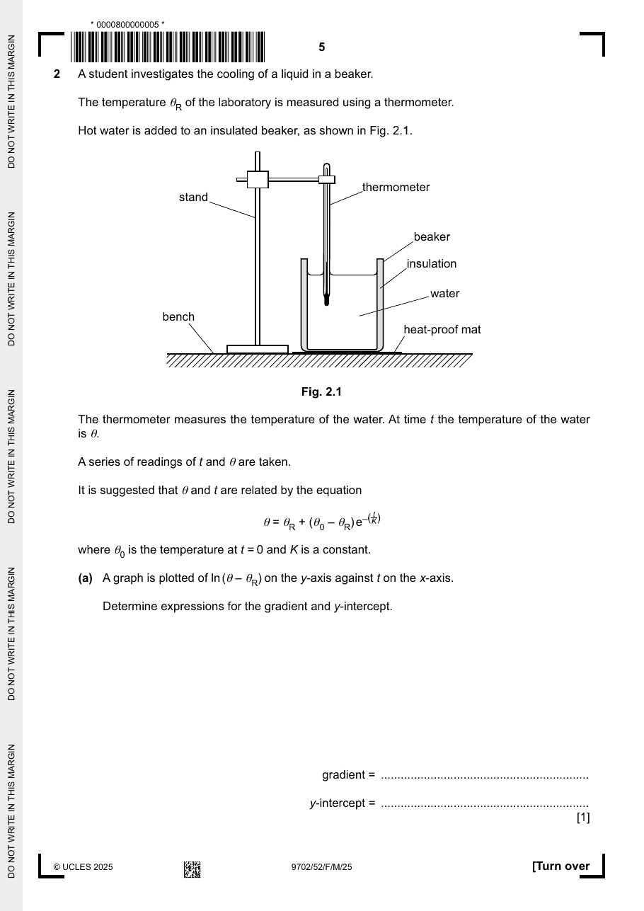 9702 / 52 question 2, page 1 of 4