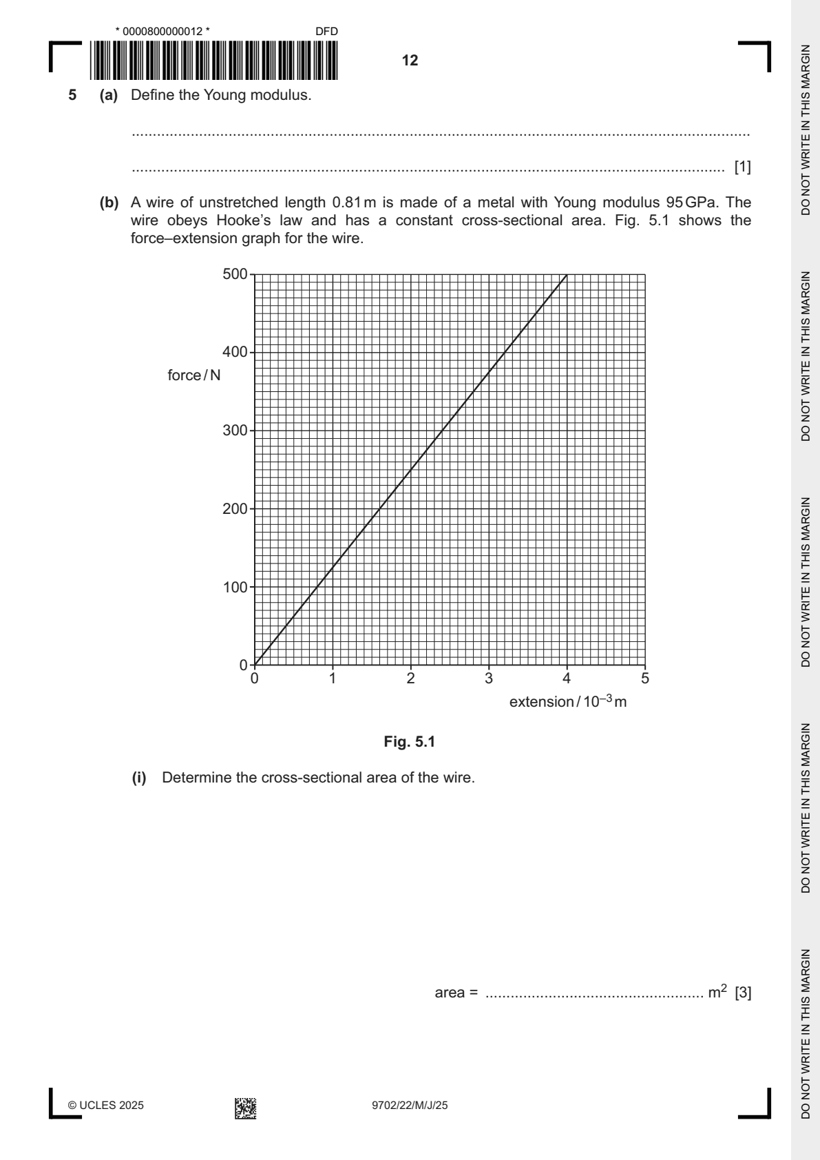 9702 / 22 question 5, page 1 of 2