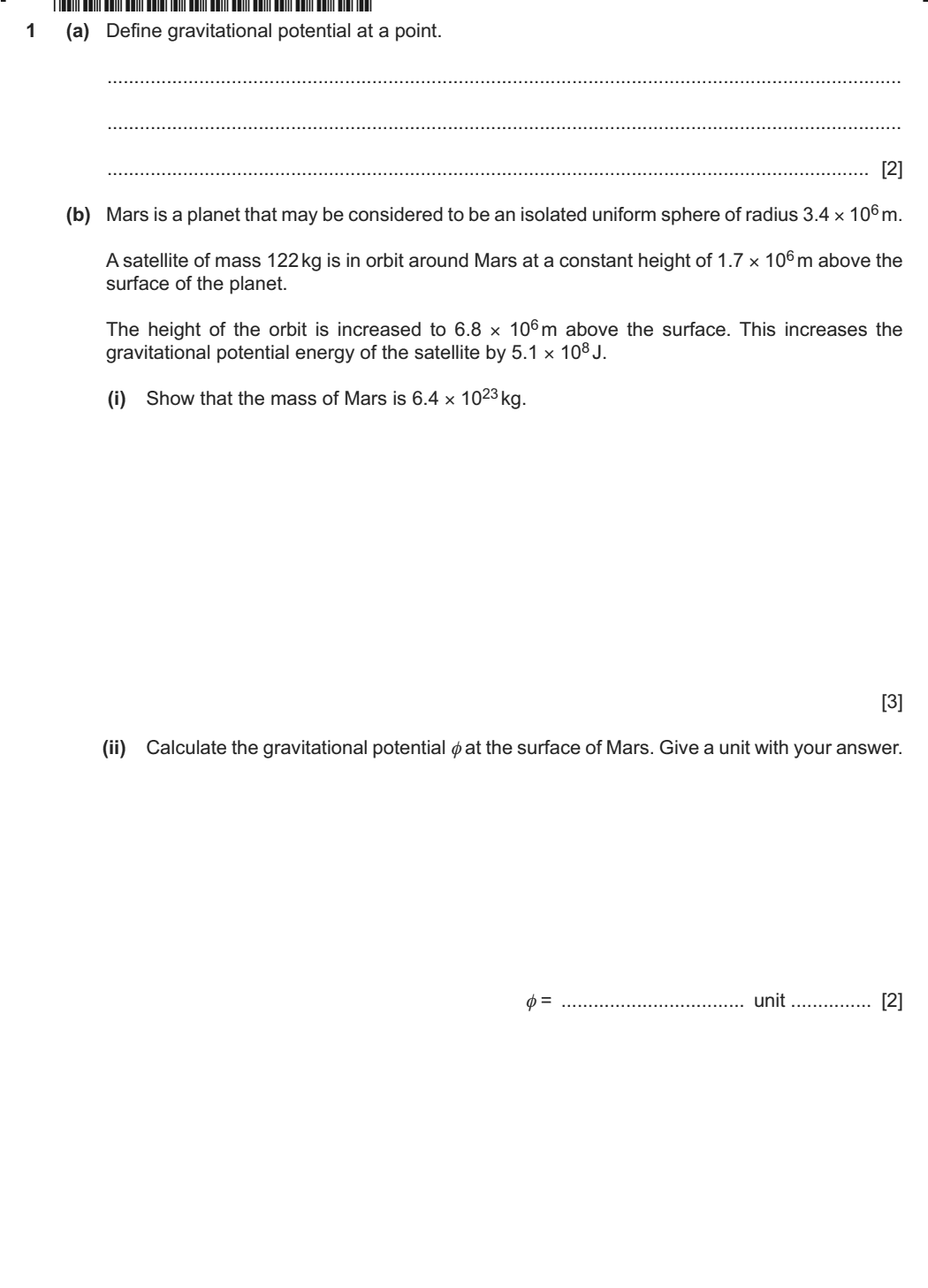 9702 / 41 question 1, page 1 of 2