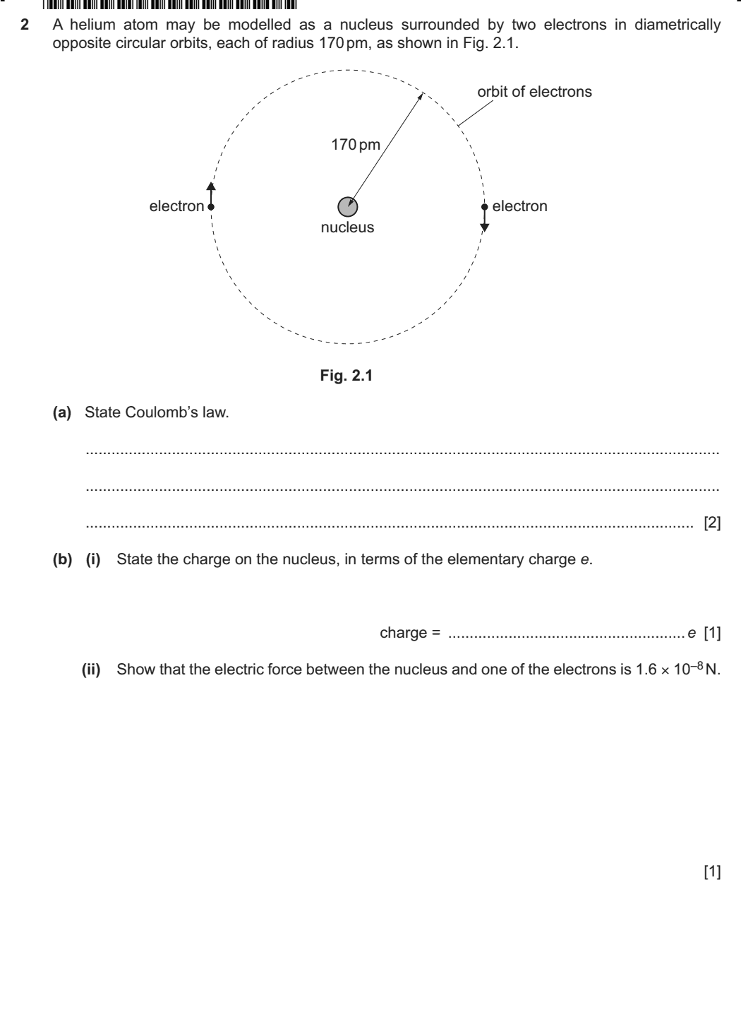 9702 / 41 question 2, page 1 of 2