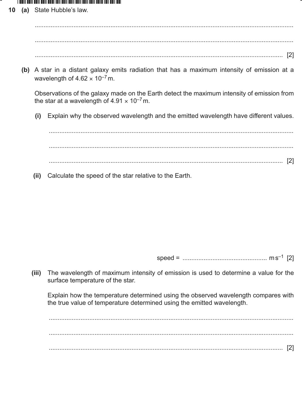 9702 / 41 question 10, page 1 of 5