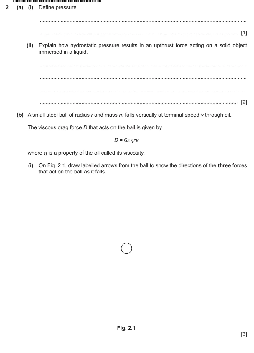 9702 / 23 question 2, page 1 of 2
