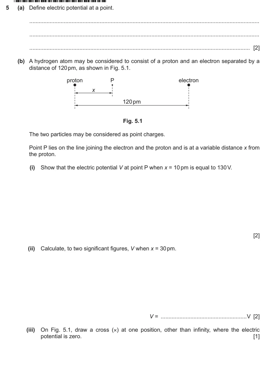 9702 / 41 question 5, page 1 of 2