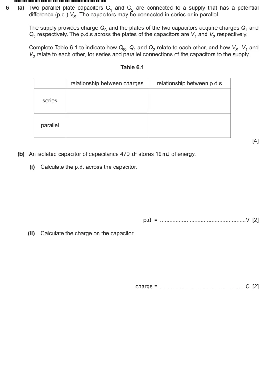 9702 / 41 question 6, page 1 of 2