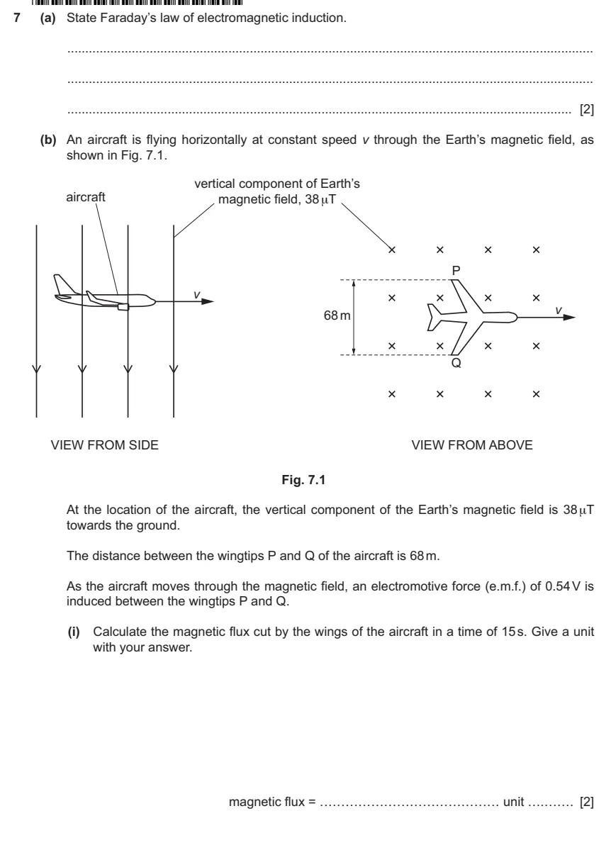 9702 / 41 question 7, page 1 of 2
